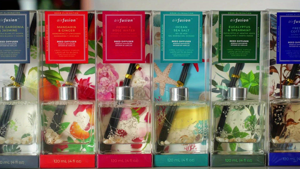 Reed Diffuser Set 4oz - Aromatherapy Home Fragrance Sticks with Essential Oil Scents, Long Lasting Air Freshener for Bedroom, Living Room, Bathroom, Office & Hotel Decor