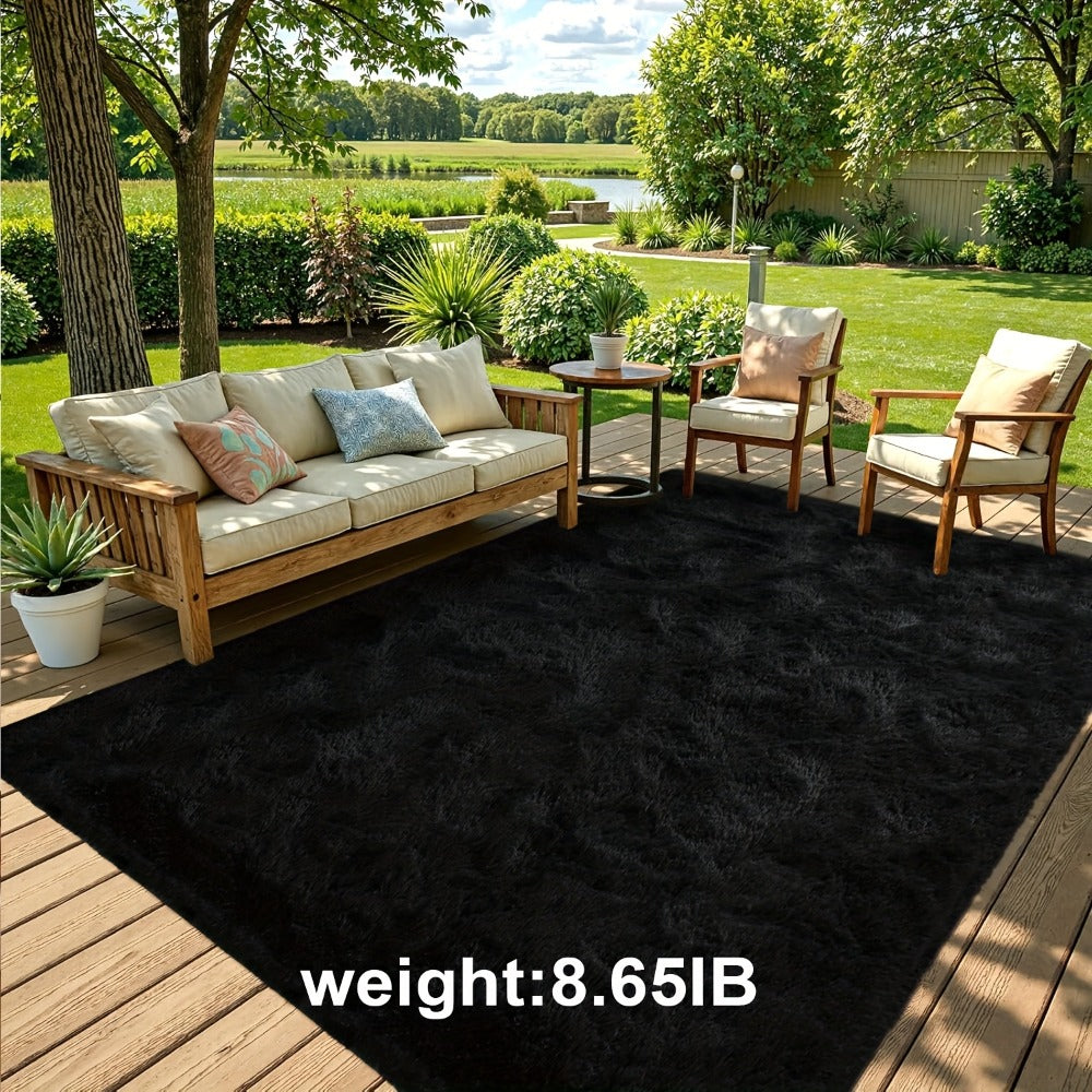 Non-Slip Area Rug Fluffy Soft Carpet - Modern Home Decor Floor Mat for Living Room, Bedroom, Kitchen & Bathroom | Easy Clean Cute Plush Rug in Multiple Colors & Sizes | Indoor Anti-Slip Floor Decoration