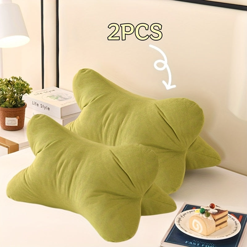 Triangular Lumbar Support Pillow Chenille, Soft Breathable Back Cushion with Hidden Zipper for Office Chair Sofa Bed, Lightweight Washable Wedge Pillow for Neck Back Support