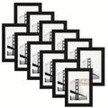 Picture Frames Set of 12/24 Black Multi Photo Frames Collage for Wall and Tabletop Display, 4x6 5x7 8x10 Inch Photo Board for Home School Office Halloween Christmas Decor
