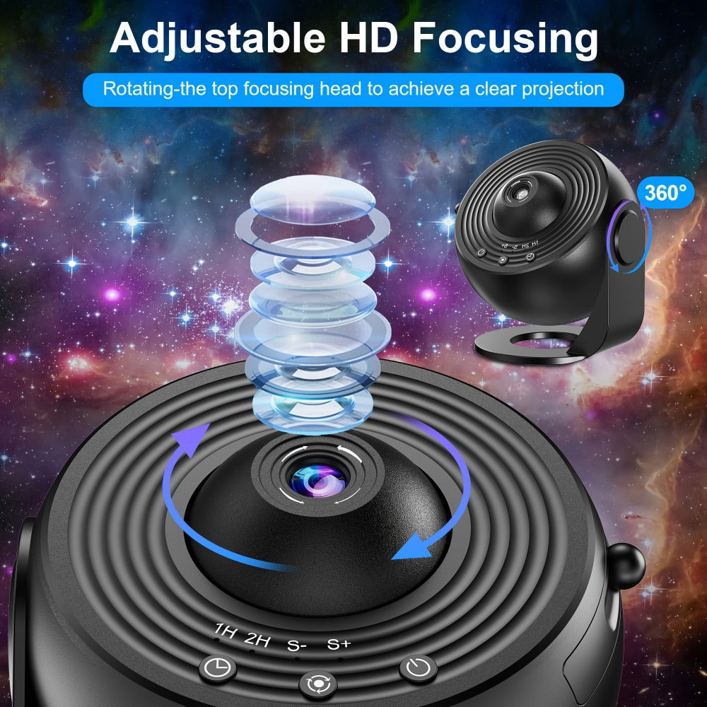 Star Projector Galaxy Aurora Night Light ¨C 13-in-1 Planetarium Projector for Bedroom, Kids Room & Home Theater with Atmospheric LED Lighting