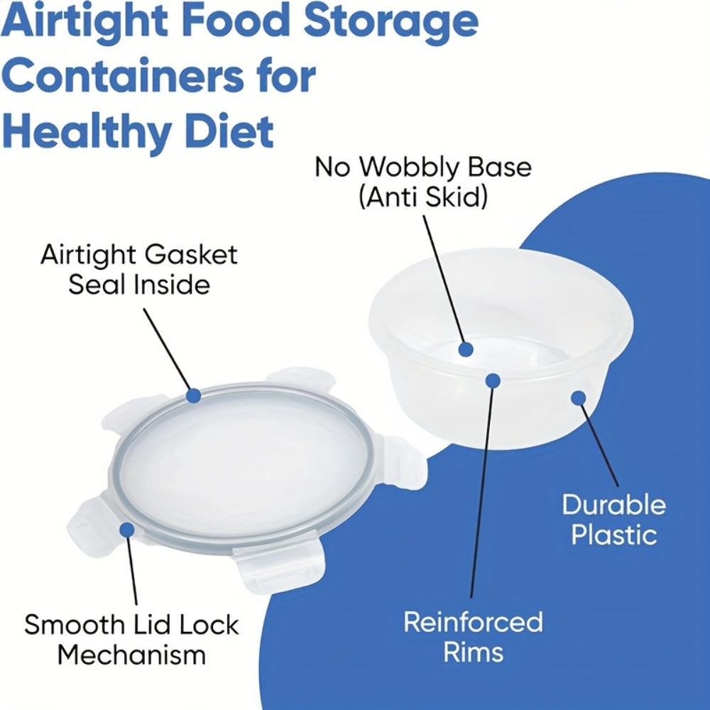 Food Storage Containers Set BPA-Free Airtight ¨C Meal Prep Containers with Easy-Snap Lids Labels & Marker 24 48pcs Pantry Kitchen Organizer