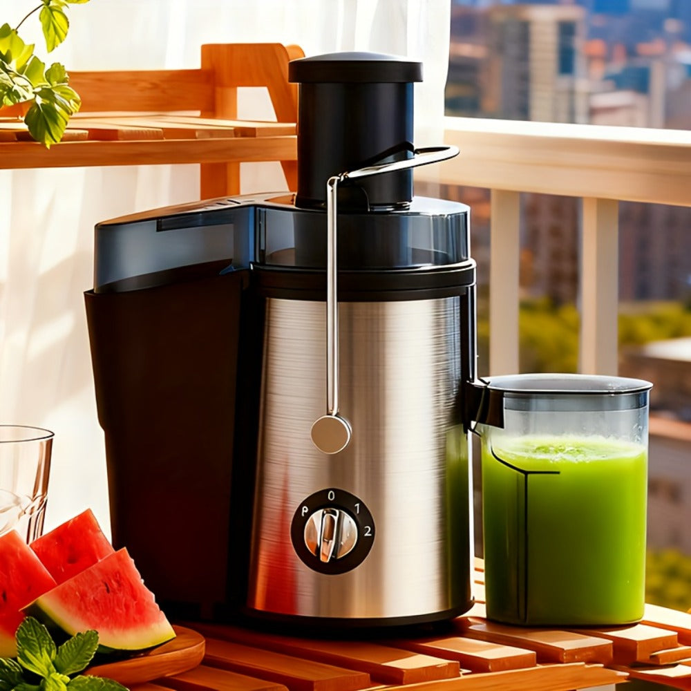 Centrifugal Juicer Machine with 3-Inch Wide Mouth ¨C 22000RPM Dual-Speed Fruit & Vegetable Juice Extractor, Multifunctional Blender & Food Processor, Detachable Easy-Clean Design with Overheat Protection