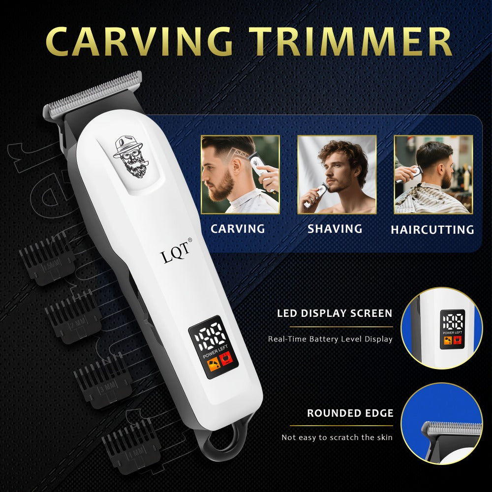 Electric Hair Clipper Set for Men - Professional Cordless Hair Trimmer Kit with Hairdressing Tools, Portable Shaver, Home Barber Set, Gift for Him