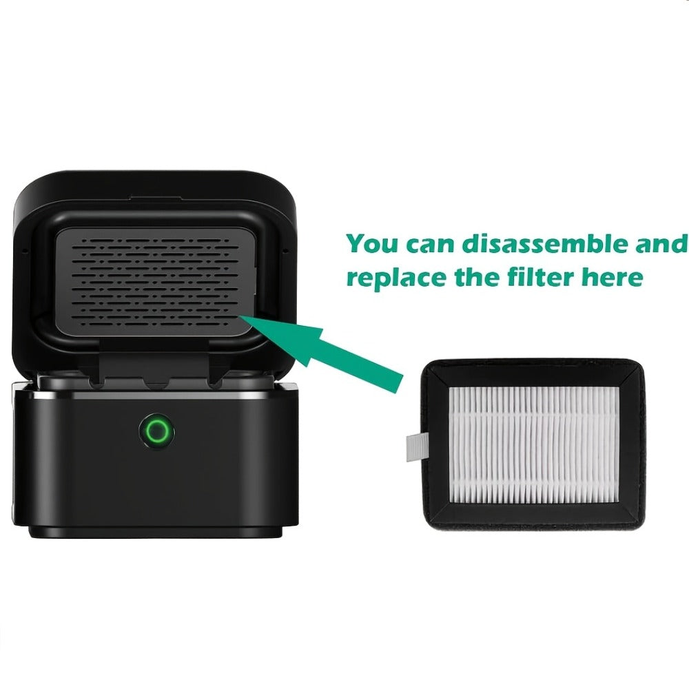 Smokeless Ashtray with HEPA Filter ¨C USB Rechargeable Indoor Ashtray for Home Office Car, 4 Filters Included, Gifts for Him Her