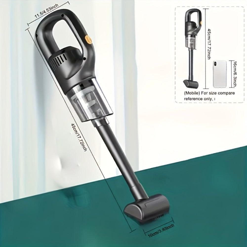 Cordless Handheld Vacuum Cleaner Rechargeable Portable with Ultra Strong Suction - Lightweight Wireless Design with Multiple Attachments for Home, Car, Sofa, Pet Hair & Hard-to-Reach Areas, Easy to Use