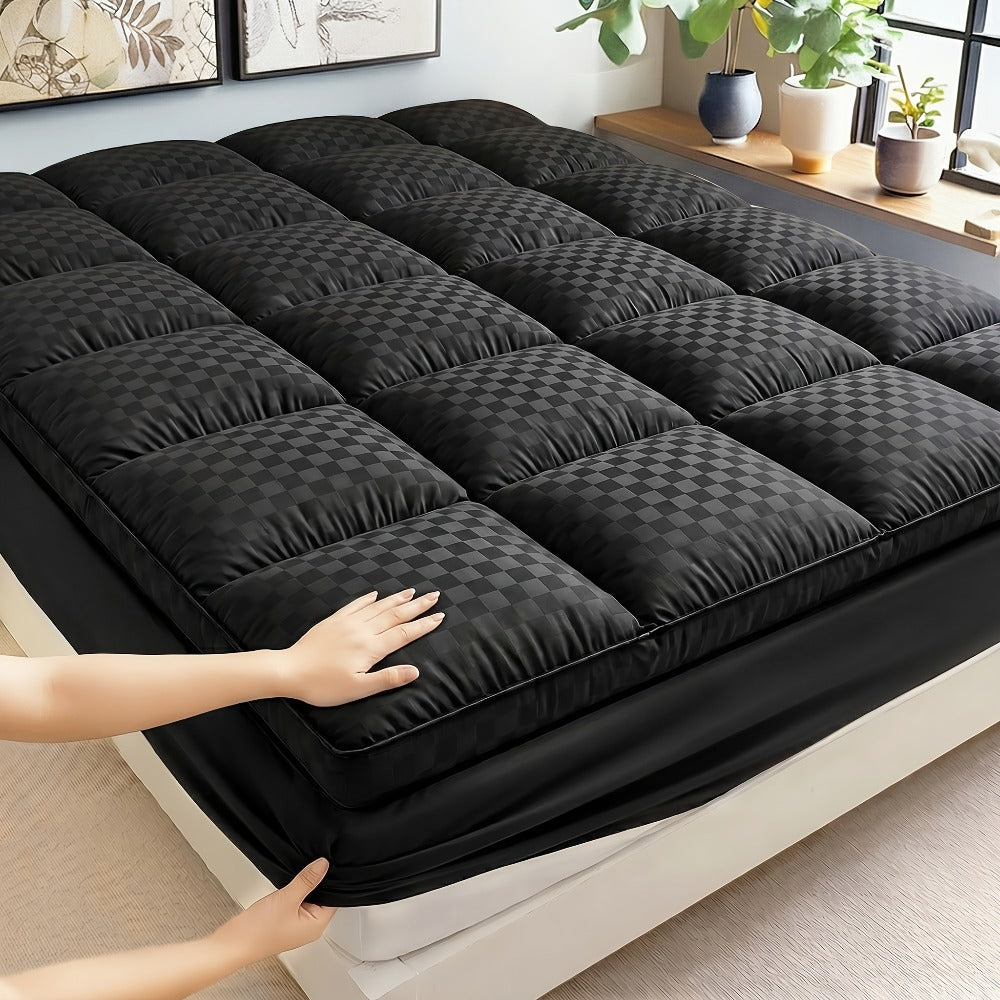 Quilted Mattress Pad Soft Mattress Protector | Machine Washable 500GSM 100% Polyester Deep Pocket 8-12 Inch Fitted Bed Cover Twin Full Queen King California King 4 Colors