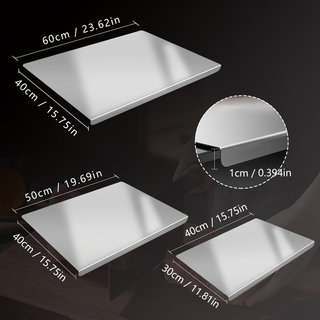Stainless Steel Cutting Board Large Extra Thick 304 Food Grade Metal Chopping Board Non-Slip Butcher Block for Kitchen Meat Vegetables Fruits with Juice Groove
