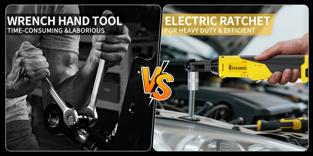 Electric Ratchet Wrench Set 12V Cordless with Lithium Battery ¨C Fast Charge, Variable Speed Trigger, Socket Sleeves, for Automotive Repair, Screws & Nuts ¨C Basic & Full Kit Options