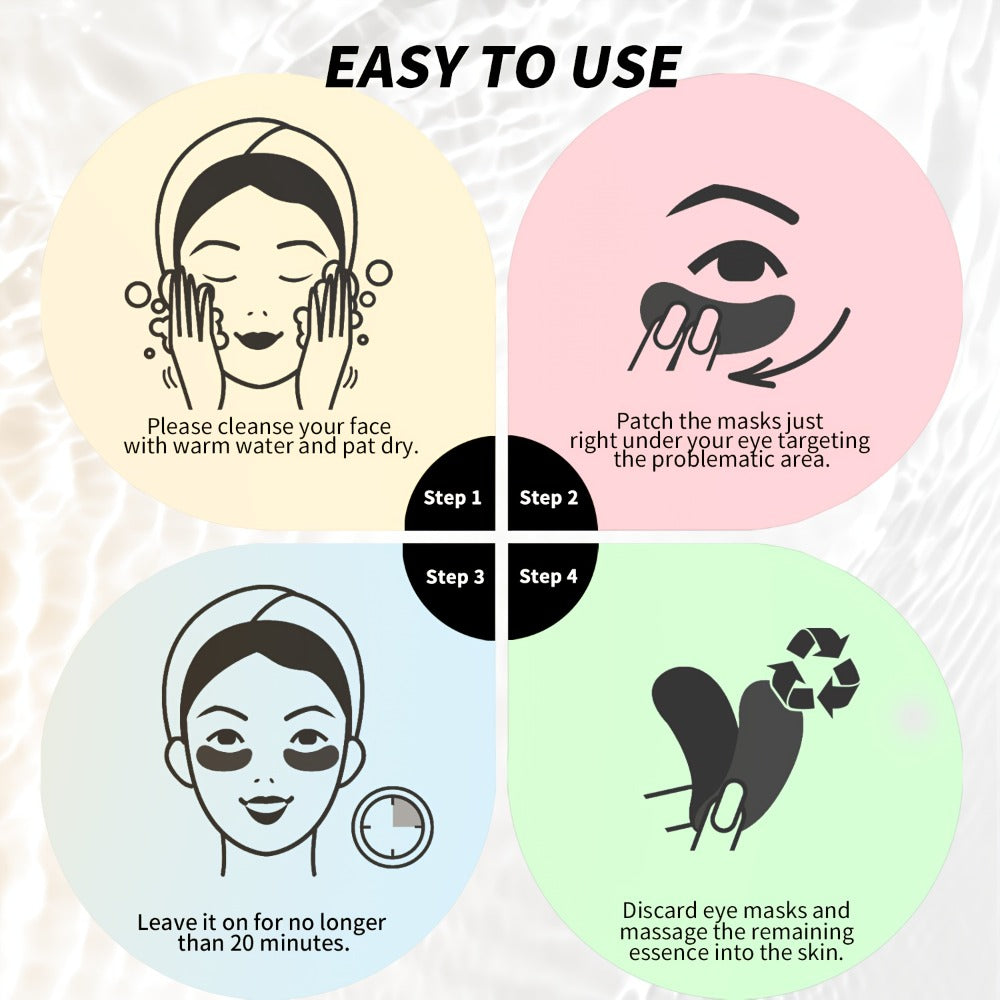 Under Eye Patches 25 Pairs ¨C Aloe Vera & Collagen Eye Mask for Dark Circles, Puffiness & Deep Hydration, Hyaluronic Acid, Plant Extracts, Sulfate-Free, All Skin Types, Daily Skincare for Women & Men