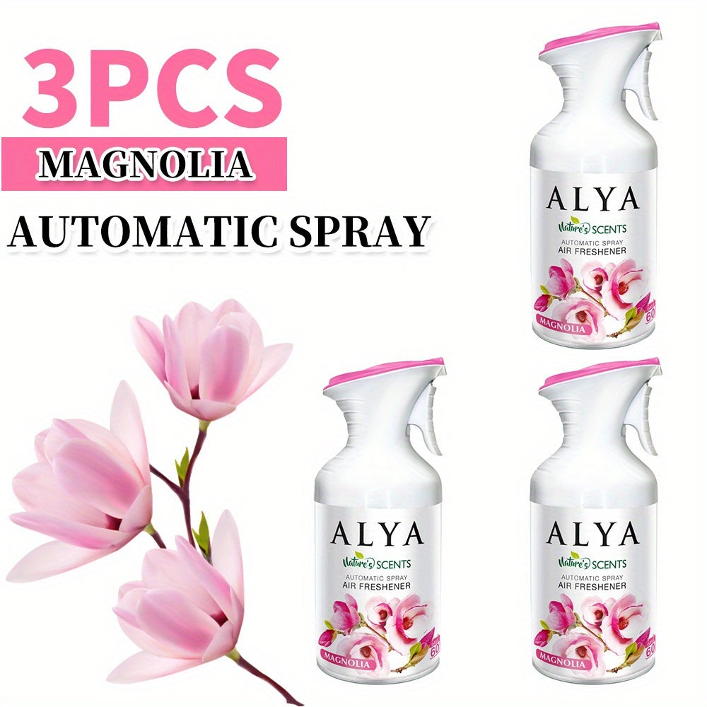 Air Freshener Spray 8.45 oz Aromatherapy Room Spray 1pc or 3pc - 6 Scents Lavender, Vanilla, Cool Linen, Ocean, Mixed Berries & Magnolia, Odor Eliminator for Home, Car, Office, Bathroom, Fabric & Closet