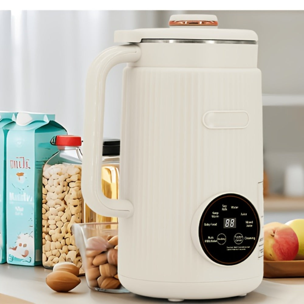 Nut Milk Maker Machine 27oz - Automatic Plant-Based Milk Blender One-Touch for Homemade Almond Oat Soy Coconut Milk - Self-Cleaning High Capacity Countertop Blender Vegan Dairy-Free Milk Maker