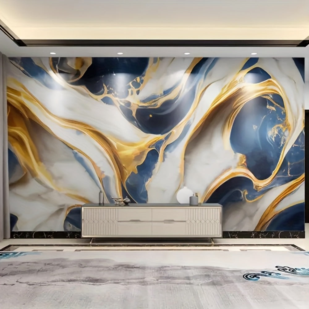 Self-Adhesive Waterproof PVC Wall Sticker 22pcs Peel and Stick Marble Boho Wallpaper 11.81x23.62in Oil Resistant for Kitchen Bathroom Living Room Bedroom Decor