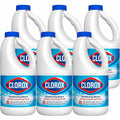 Clorox Disinfecting Bleach Regular Concentrated Formula 6-Pack Carton ¨C Kills 99.9% of Germs, CloroMax Technology, Whitest Whites, Surface Protection