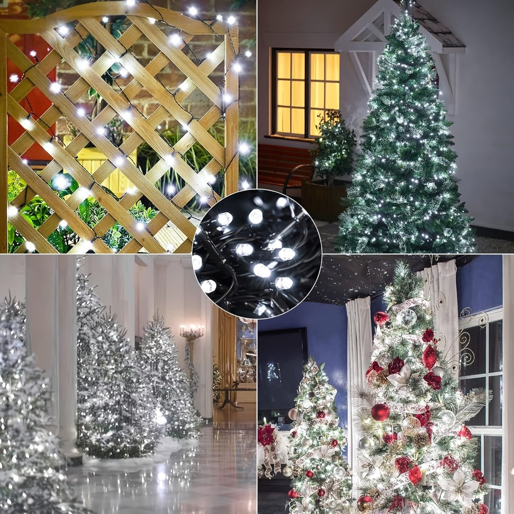 Solar LED Fairy String Lights IP65 Waterproof ¨C 40FT or 80FT with 8 Lighting Modes for Independence Day, Christmas, Wedding, Garden & Yard ¨C White, Warm White, Multi Color, Purple, Orange & Blue