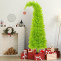 6FT Artificial Christmas Tree with Skirt, Balls & Stand ¨C Flexible Full Christmas Tree Set with Unique Decorations for Home, Office & Party ¨C Festive Holiday Decor, Green