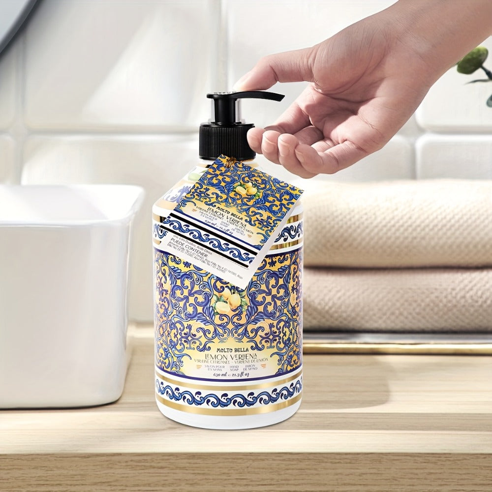 Liquid Hand Soap with Floral Press Bottle ¨C 21.3 fl oz, Moisturizing Scented Hand Wash in Lavender, Grapefruit, Jasmine, Coconut Shea & More