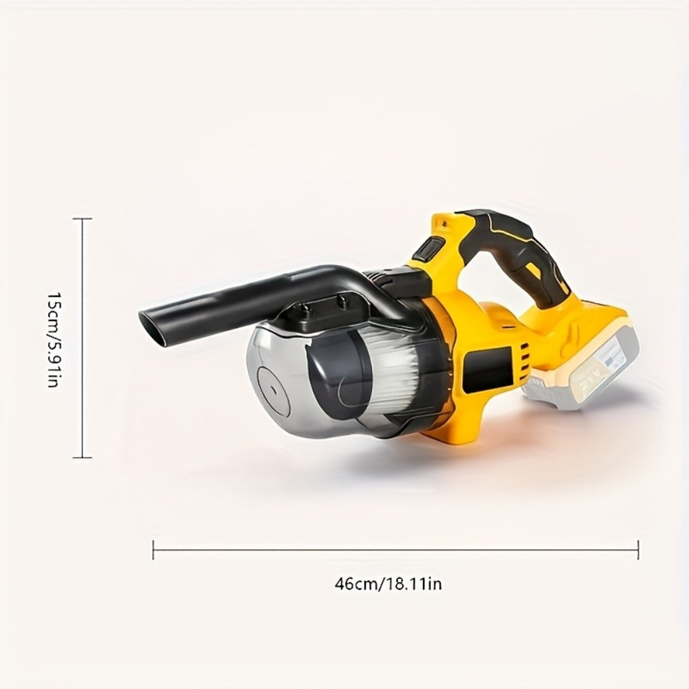 Cordless Handheld Vacuum Cleaner Compatible with DeWalt 20V Battery ¨C 500W Motor, 46 CFM, HEPA Filtration, Portable Car Vacuum for Hard Floor, Pet Hair, Car Interior Cleaning (Battery Not Included)
