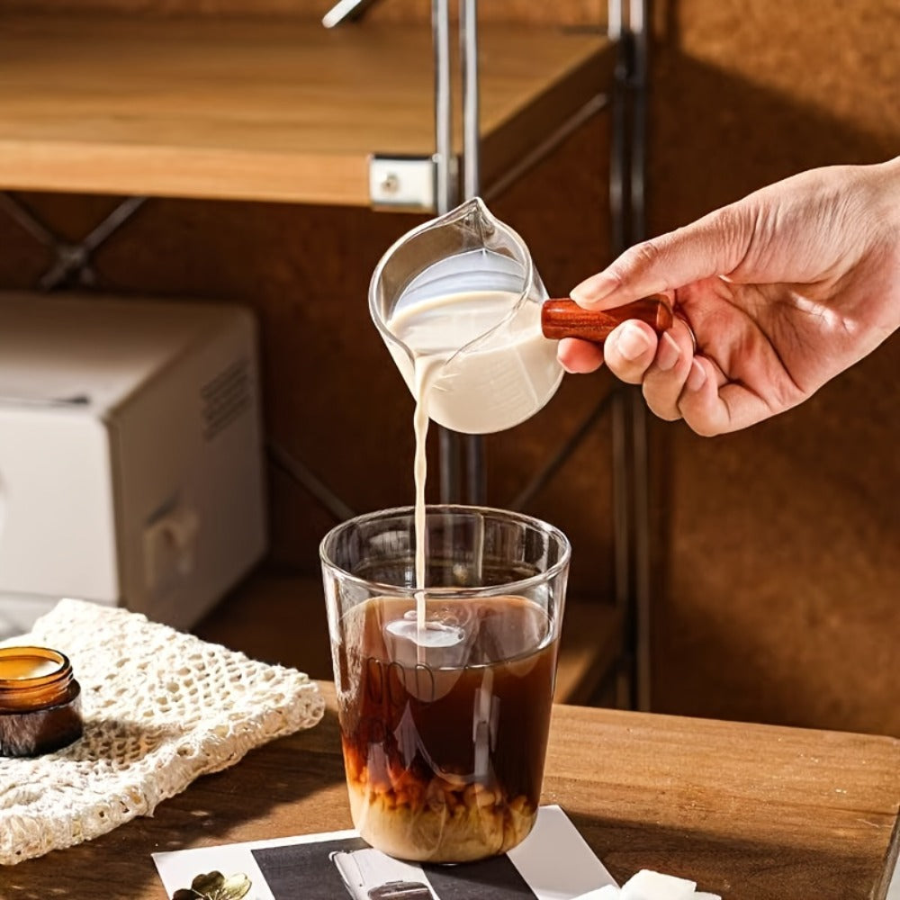 Tempered Glass Measuring Cup Set with Coffee Cups, Borosilicate Glass Liquid Measuring Cups for Kitchen Baking Cooking, Dishwasher Safe, 4PCs or 9PCs