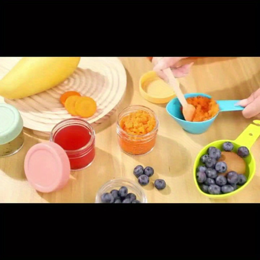 4oz Glass Food Storage Jars with Lids - 6pcs/10pcs Mini Mason Jars Microwave Dishwasher Freezer Safe for Jam Jelly Honey Spice Pickling Dessert Baby Food
