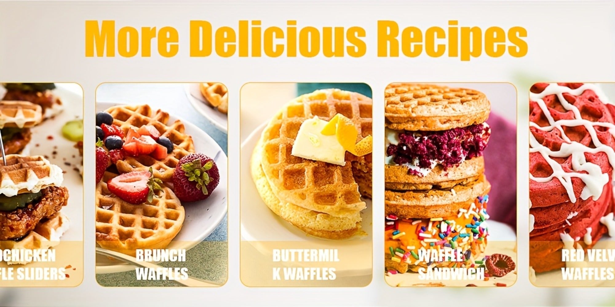 Mini Waffle Maker Machine Makes 8 Bite-Sized 2-Inch Waffles, Dual Non-Stick Aluminum Plates, Cool-Touch Handle, Compact Space-Saving Design for Family Breakfast, Snacks & Desserts