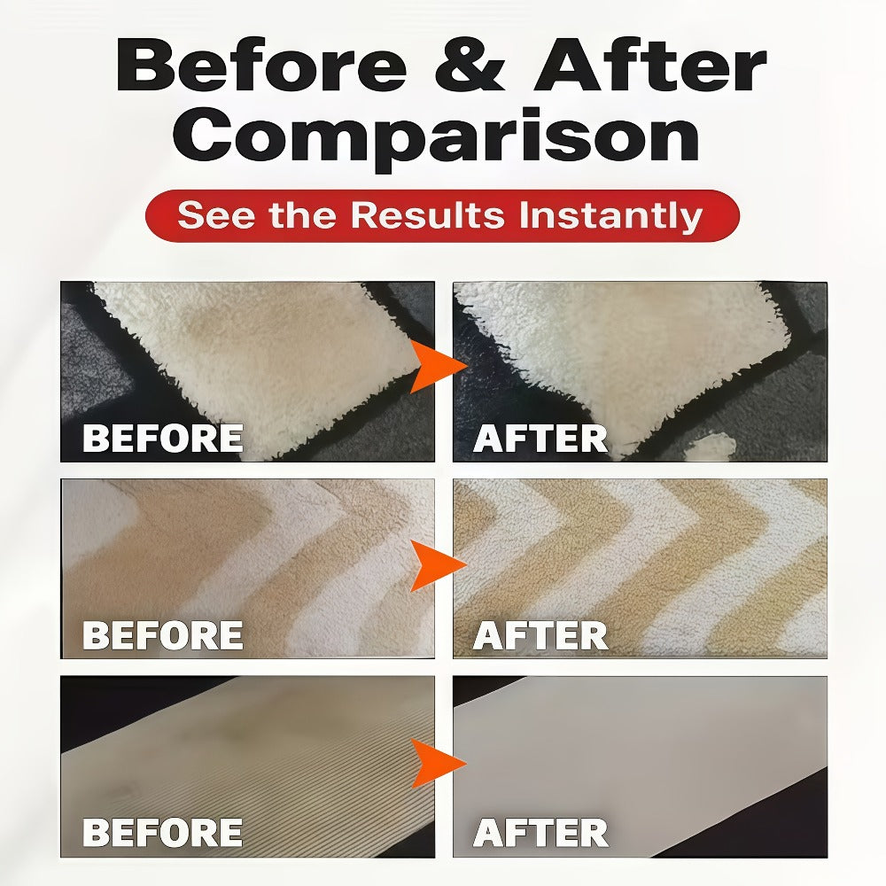 Sofa Cleaner Spray Fabric Stain Remover for Couch Car Interior Upholstery Soft Safe Quick-Drying Formula 3.38oz with Sponge and Towel Multi-Purpose Furniture Cleaner 1 2 or 3 Set Value Pack