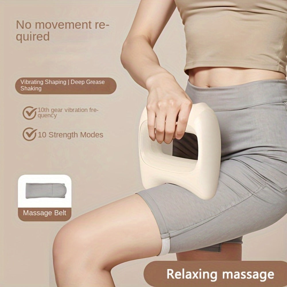 Massage Ring 5-Speed Fascia Massager for Neck Waist Back Full Body Fat Burning Relaxation Fitness