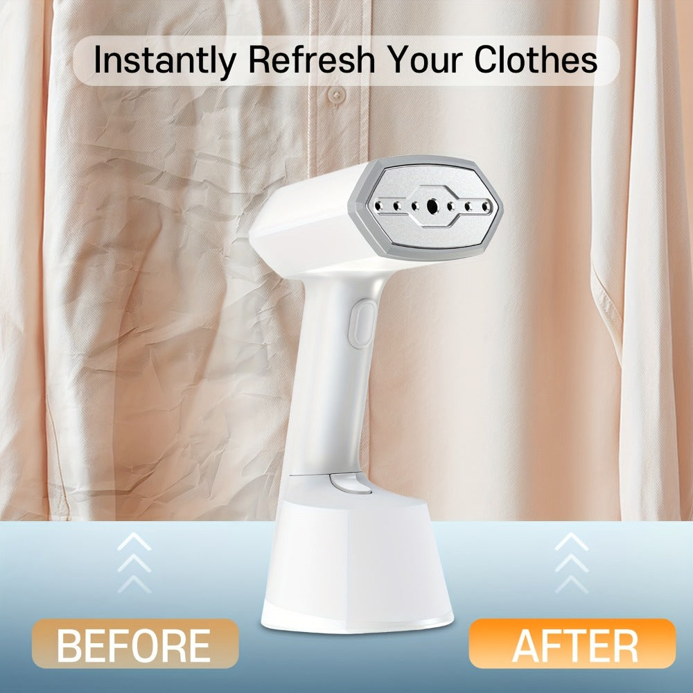 Handheld Garment Steamer for Clothes ¨C Portable Travel Steamer, 15s Fast Heat-Up, 9.47oz Large Water Tank, Wrinkle Remover for Home Office Travel