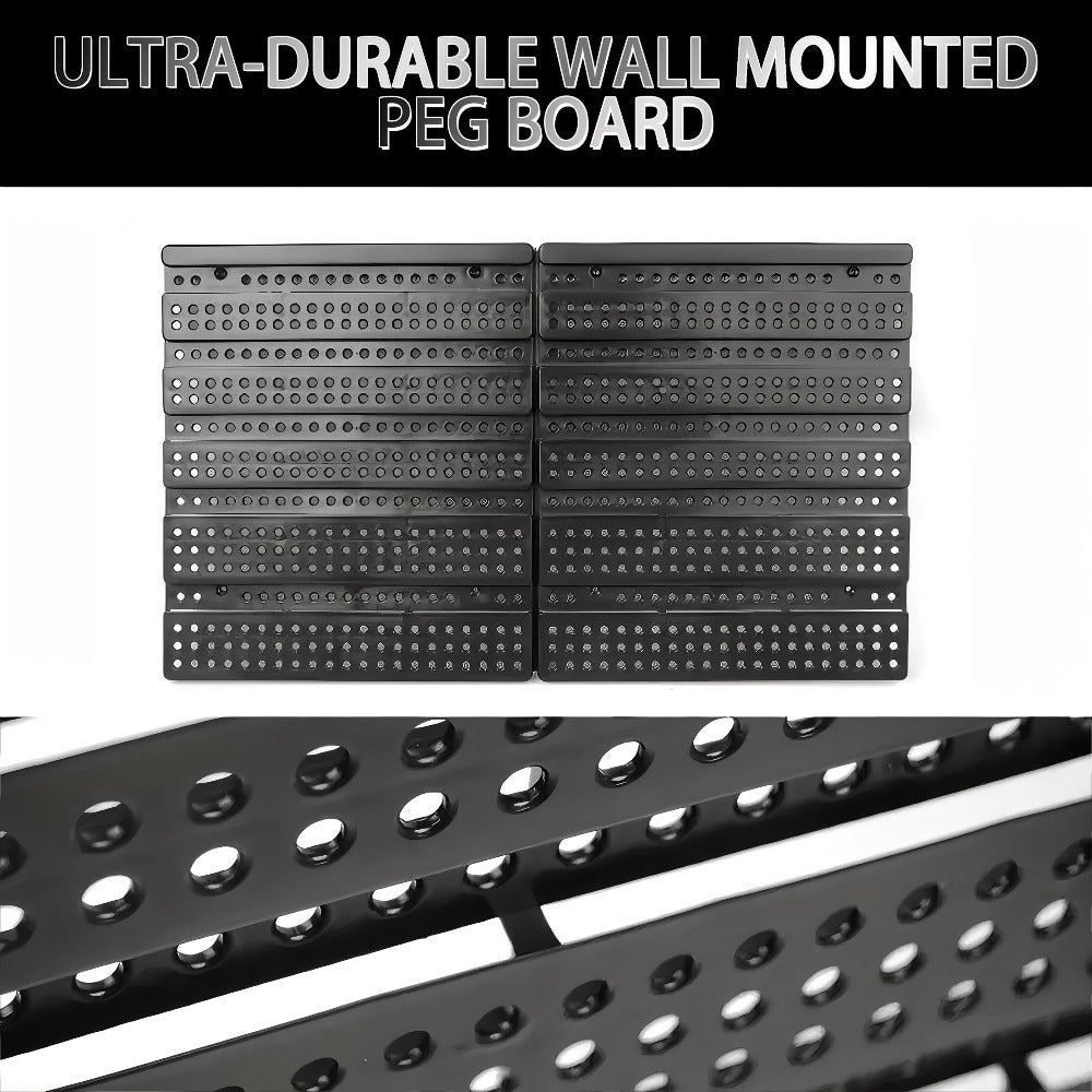 Plastic Parts Storage Bins Wall Mount 30pcs ¨C Heavy Duty Small Hardware Organizer for Screws, Nuts, Bolts & Nails | Multi-Tier Wall Shelf System for Garage, Workshop & Craft Room | Space-Saving Bin Rack