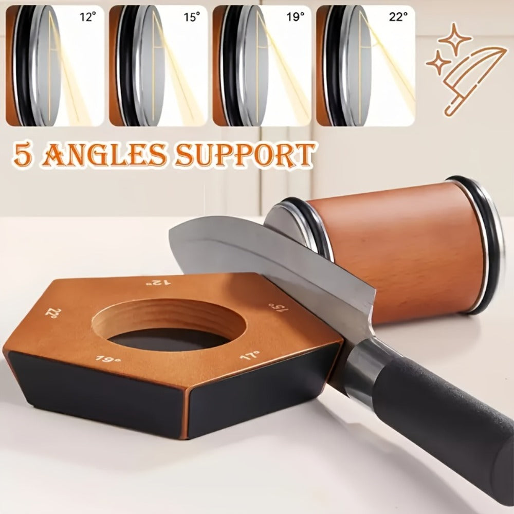 Diamond Rolling Knife Sharpener 2-Angle and 5-Sided Options for Kitchen Outdoor Knives Chef Gift Christmas Halloween Kitchen Accessories