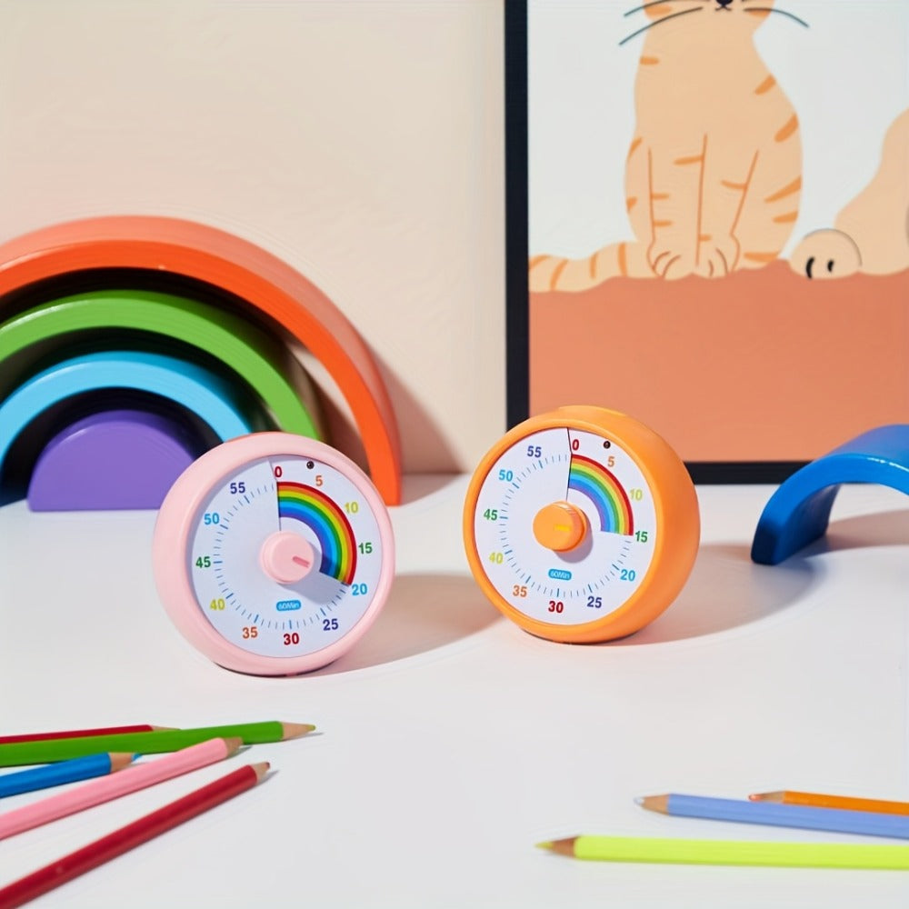 Visual Countdown Timer 60 Minute ¨C Silent Operation Time Management Clock for Classroom, Office, Kitchen & Desktop, Multiple Colors Available