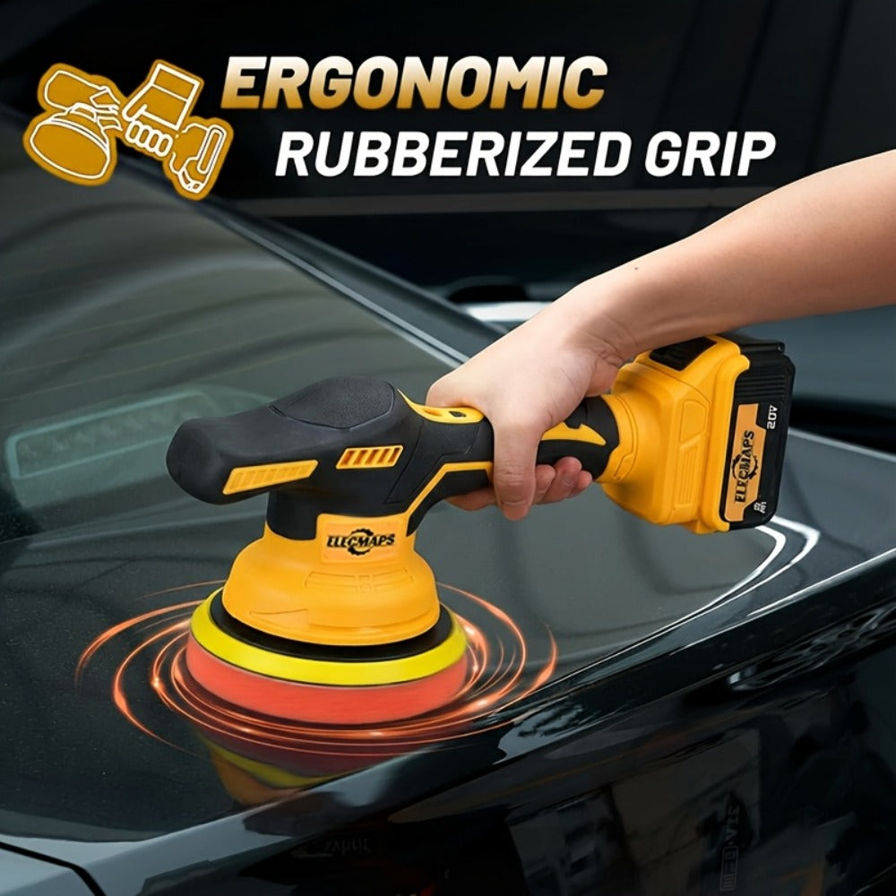 Cordless Car Polisher for DeWalt 20V Battery - 6 Variable Speeds 6800 RPM Buffer Polisher for Car Detailing Waxing Polishing Auto Scratch Removal Tool Gift for Men (Battery Not Included)