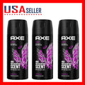 AXE Excite Body Spray for Men 3 Pack 150ml Each - Warm Sweet Spicy Long-Lasting Fragrance Mist for Daily Confidence - Easy Spray Can Deodorant Body Spray for Work Travel Gym Everyday Use