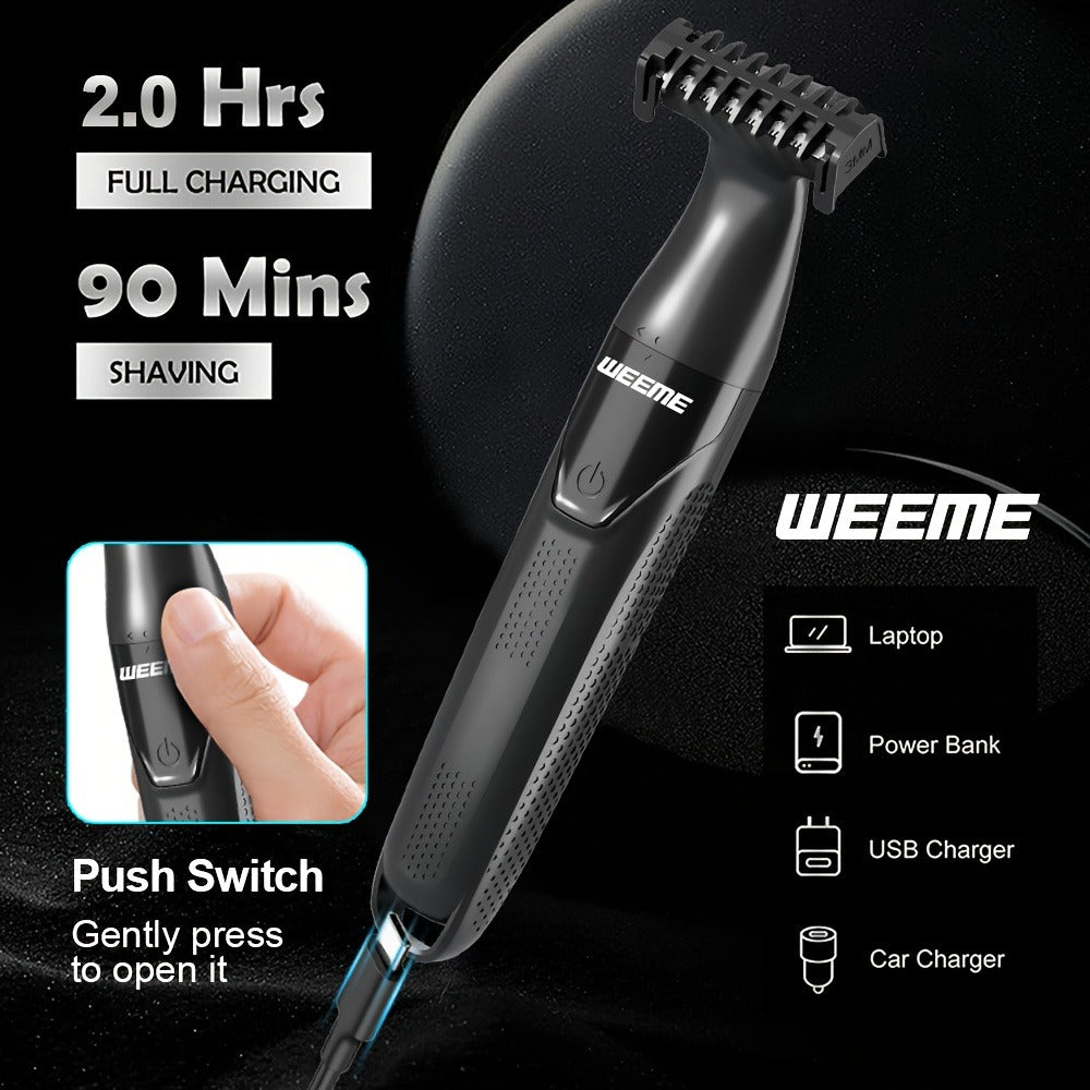 Electric Epilator & Hair Removal Device 3-in-1 for Men & Women - Painless Shaver Trimmer for Underarms Legs Arms Bikini Line Sensitive Areas, USB Rechargeable Personal Care Grooming Tool