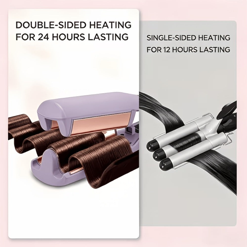 32mm Wave Curling Iron - Women's Hair Curler for Long-Lasting Deep Curls & Instant Beach Waves, Professional Salon Styling Tool for All Hair Types, Easy to Use, Gift for Women, Travel & Home Use