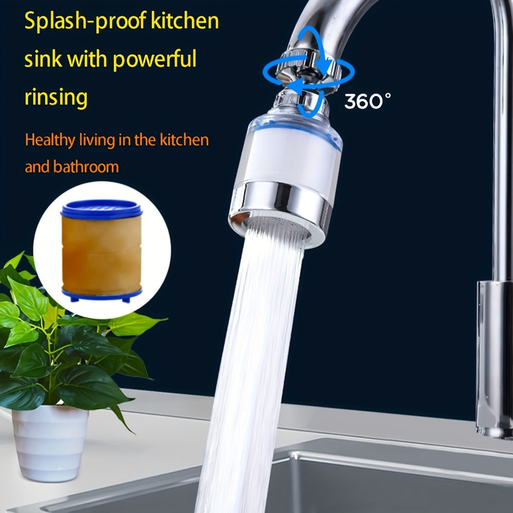 Faucet Aerator 360¡ã Rotating Sink Filter ¨C Universal Pressurized Spray Head for Kitchen & Bathroom, Adjustable Water Flow, Easy Install, Transparent Filter, Multi-Pack Options