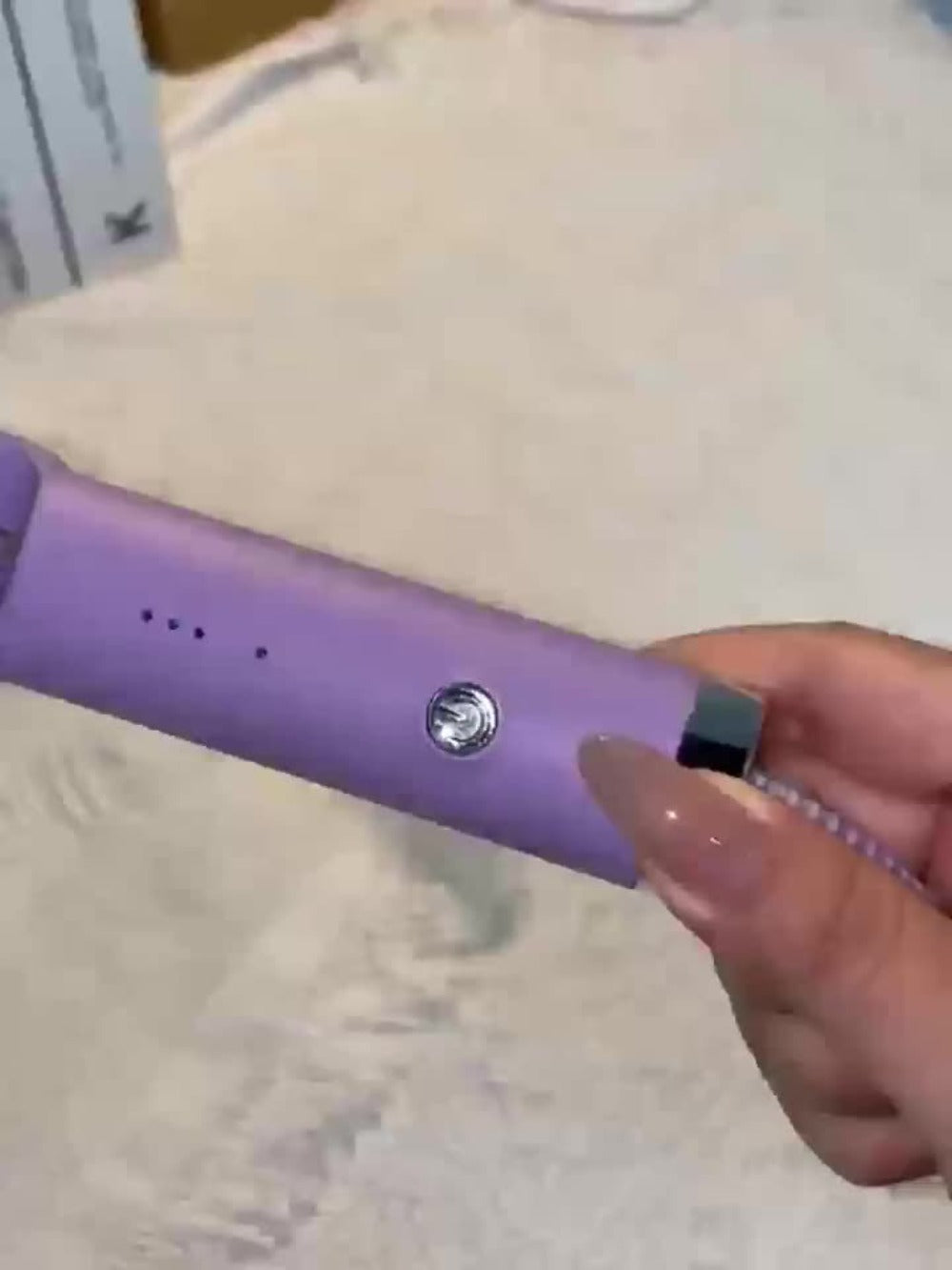 Mini Hair Straightener Comb Ceramic Heating Plate 3 Temperature Settings Fast Heating LED Display Travel Hair Straightening Brush for Women Home Salon Gift