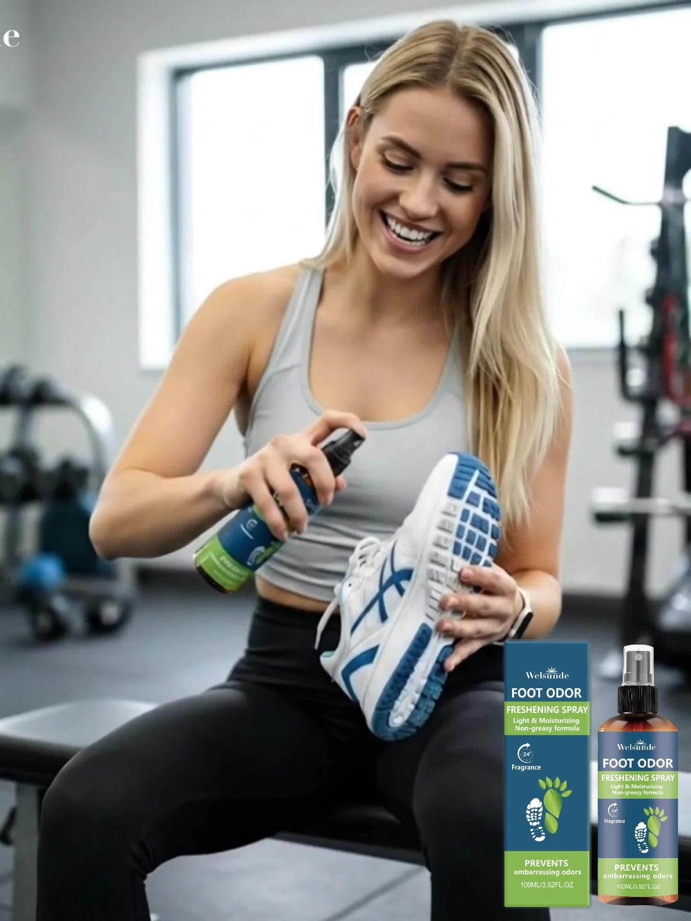 Foot & Shoe Deodorant Spray - Odor Control & Long-Lasting Freshness, Quick-Absorbing Non-Greasy Formula, Hypoallergenic, 100ml/3.52fl.oz, for Men & Women