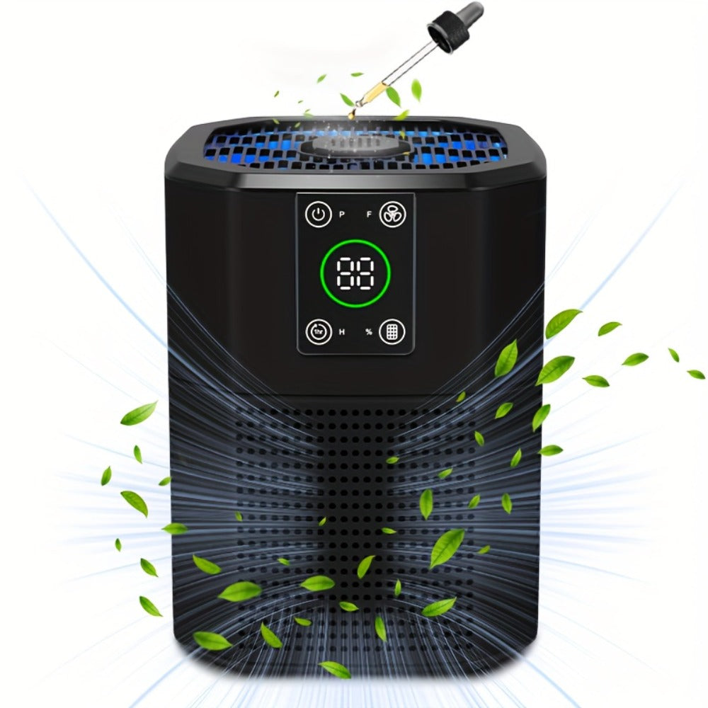 Pet Air Purifier for Home ¨C ULPA Filter Removes Dust, Odor & Smoke, Quiet Sleep Mode, Ambient Light, 4 Modes & 9 Timer Settings for Bedroom, Office & Living Room
