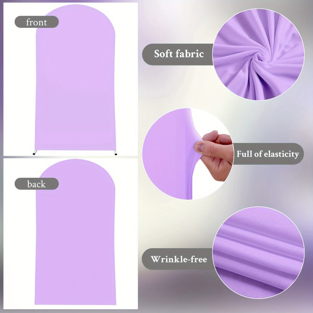 Arch Cover 6ft Stretchable Fabric Party Decoration | Wedding Ceremony Backdrop Cover Wrinkle-Free Zipper Fit for Gender Reveal Bridal Shower Birthday Holiday Celebration 8 Colors
