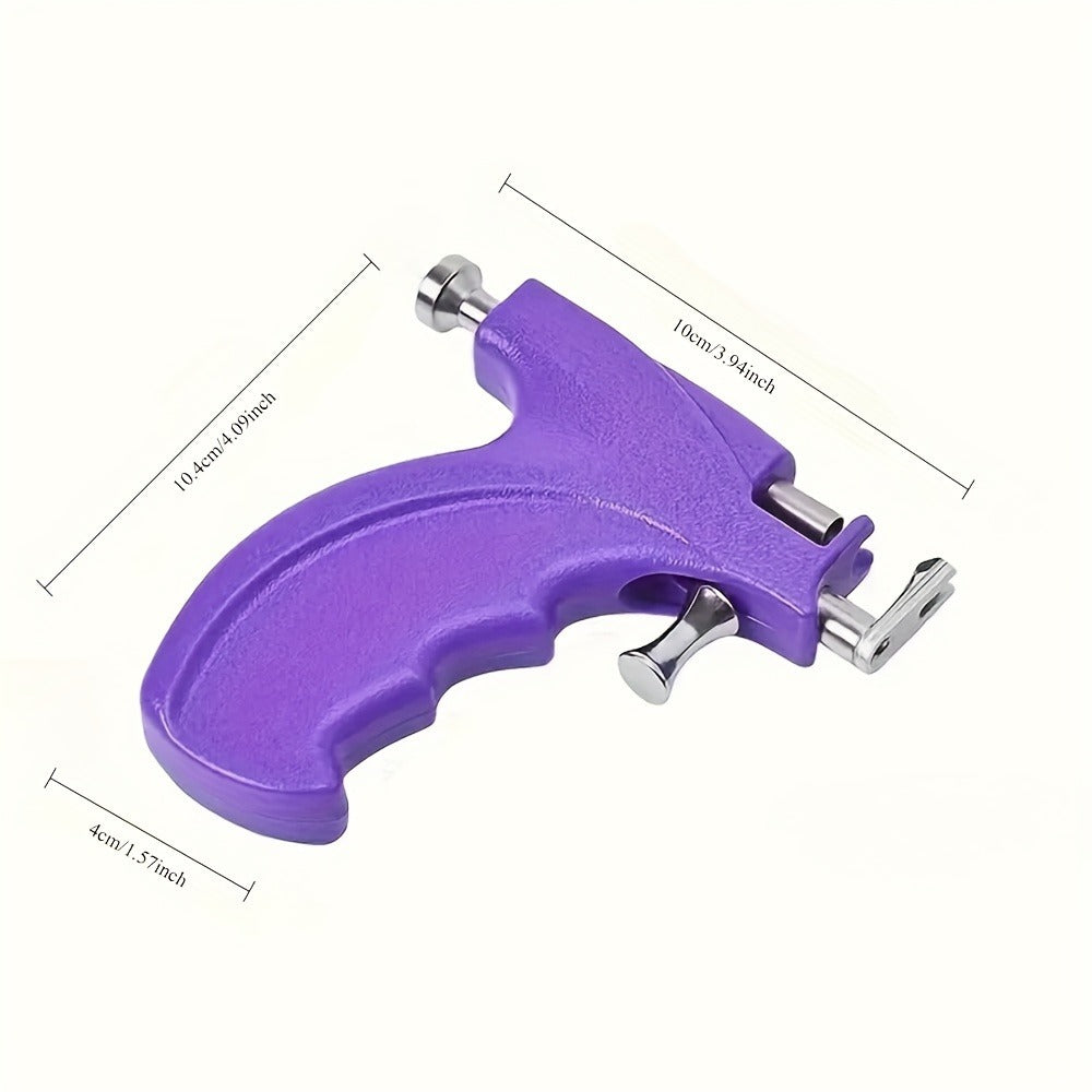 Ear Piercing Gun Kit with 24pcs Stainless Steel Studs ¨C Professional Self Piercing Tool for Ear & Nose with Marking Pen, Safe & Easy to Use for Home & Salon