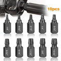 Screw Extractor Set 10pcs, 1/8¡± to 13/32¡± Broken Bolt Extractor Kit, Left-Handed Alloy Steel Nut & Stud Remover Tool for Stripped Screws, Bolts, Threaded Pipes & Fittings