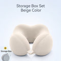 Memory Foam Travel Neck Pillow with Storage Bag ¨C Ergonomic Slow Rebound Support, Machine Washable Cover, for Travel, Office & Napping
