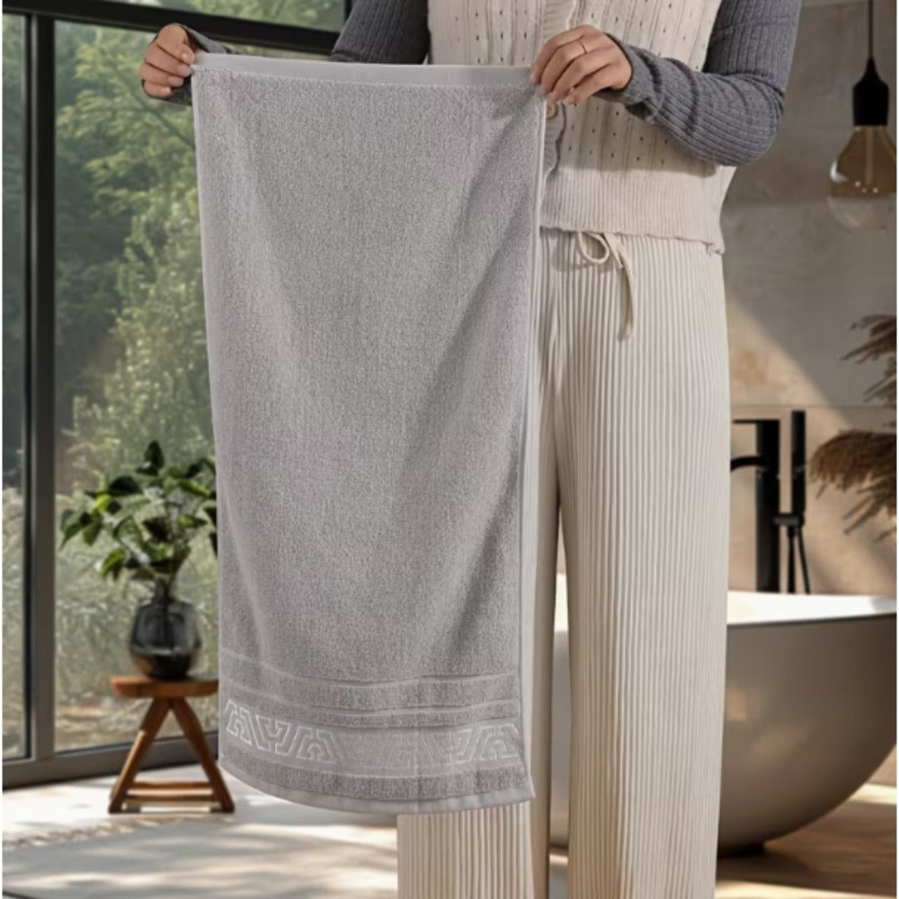 Bath Towel Set of 3 Microfiber Quick Dry 400 GSM Soft Absorbent Bathroom Towels Coastal Pattern Spa Gym Home ¡ª Luxury 3-Pack for Adults