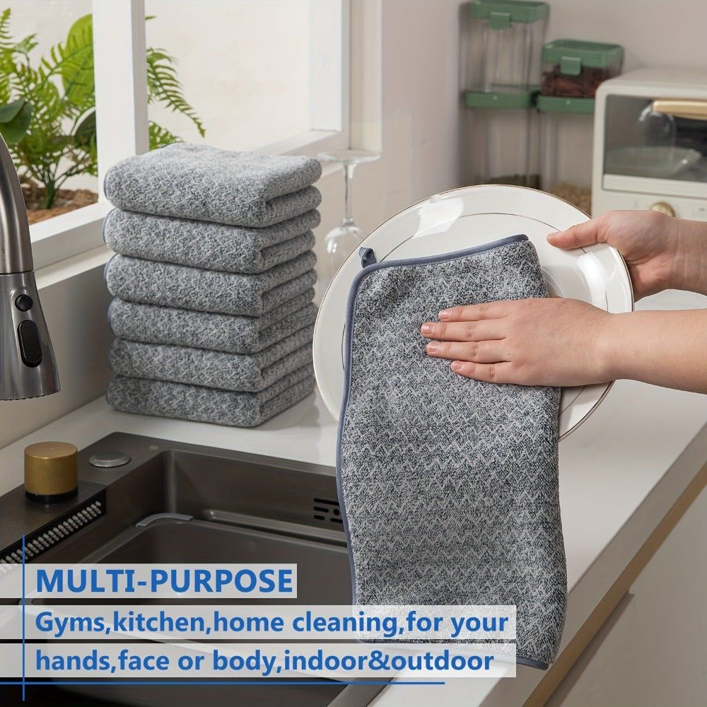 Bath Towel Set 20 Piece 100% Microfiber Absorbent Quick Dry Soft Extra Large Bath Sheets 8 Bath Towels 12 Washcloths Home Bathroom Spa Gift White Beige Gray Blue Green Purple