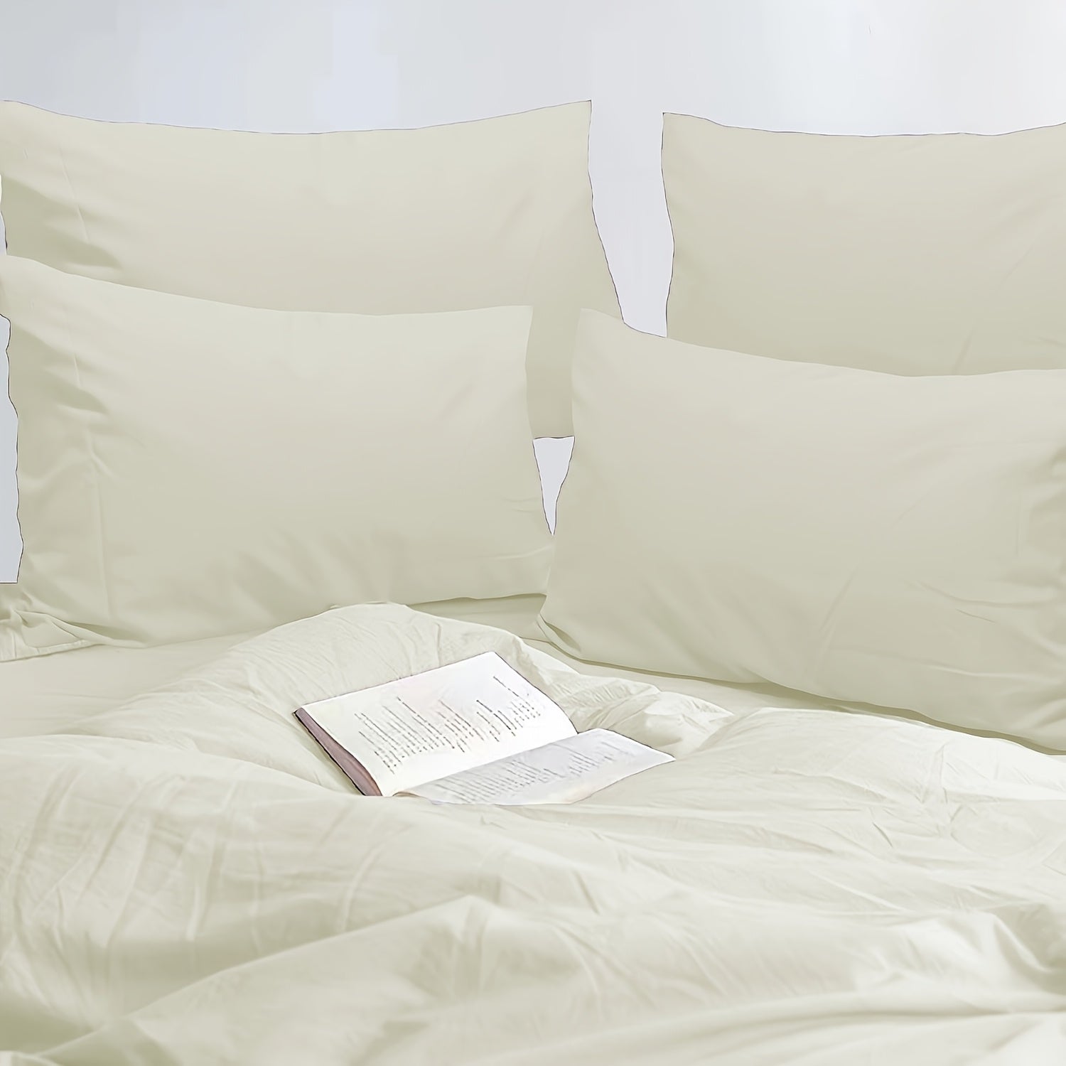 Microfiber Pillowcases Set of 4 ¨C Soft Brushed 90GSM Wrinkle-Resistant Envelope Closure Pillow Covers, Queen & King Size, Multiple Colors, Breathable Polyester Pillow Cases for Bedroom Hotel