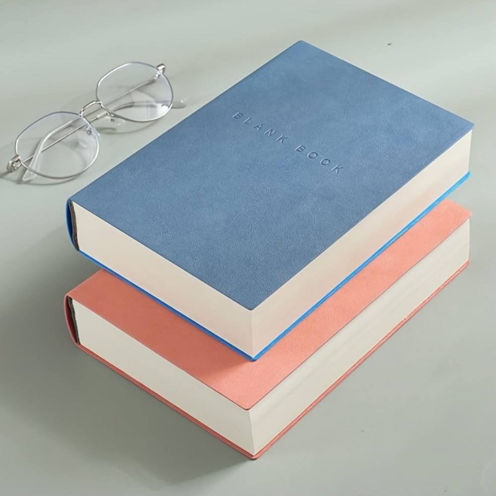 Blank Notebook A5 760 Pages Leather Soft Cover Sketchbook for Sketching Drawing Journaling College Students Adults Gift