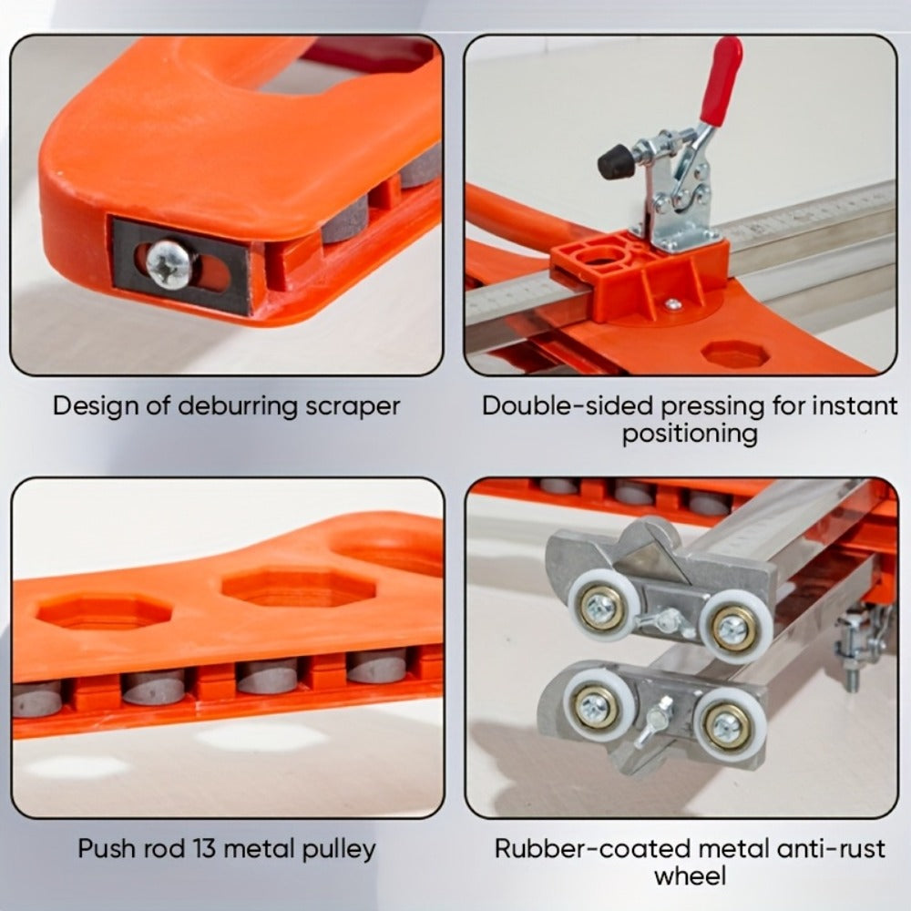 Drywall Scoring Knife 23-Wheel Foldable Gypsum Board Cutter with Adjustable Guide & Ergonomic Handle ¨C Manual Precision Cutting Tool for DIY Home Renovation Construction No Power Needed