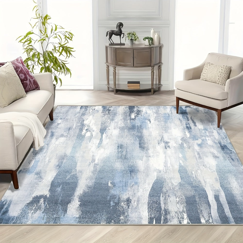 Area Rug Boho Vintage Washable Non-Slip Rug for Living Room Bedroom Traditional Woven Carpet Home Decor