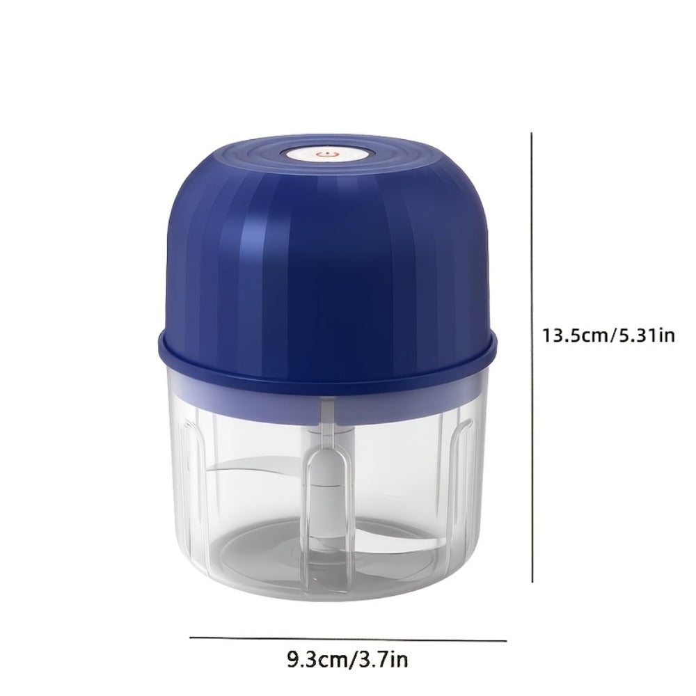 Electric Garlic Chopper & Mini Food Processor ¨C Rechargeable USB Portable Garlic Mincer with 2-Cup Container | Multi-Function Meat Grinder Vegetable Chopper Kitchen Gadget for Garlic Onion Ginger